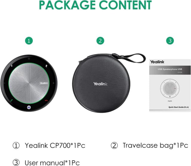 Thumbnail 6 de Yealink CP700 Konferenzlautsprecher 9 Std