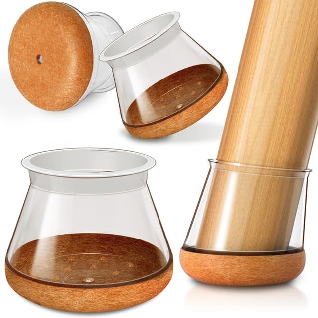 Thumbnail 6 de OCONDA Onda 24 gommini in silicone e feltro per sedie rotonde, nero (38–50 mm)