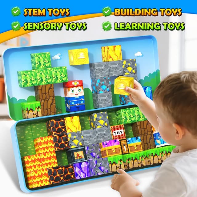 Thumbnail 4 de Soyee Magnetic Blocks Travel Toy for Ages 3+ 🧩