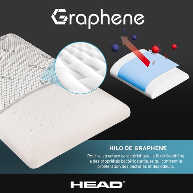 Thumbnail 3 de Head Active Rest Oreiller Ergonomique Cervical Doux Ajouré