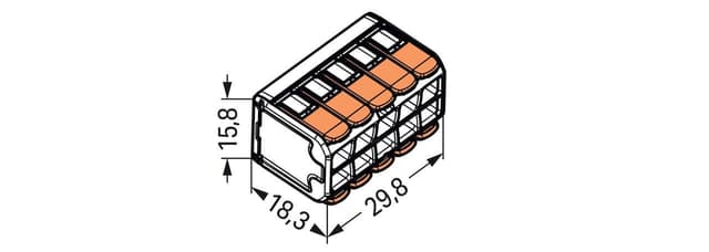 Thumbnail 6 de WAGO 221-420 Lot de 15 bornes à levier 10 conducteurs