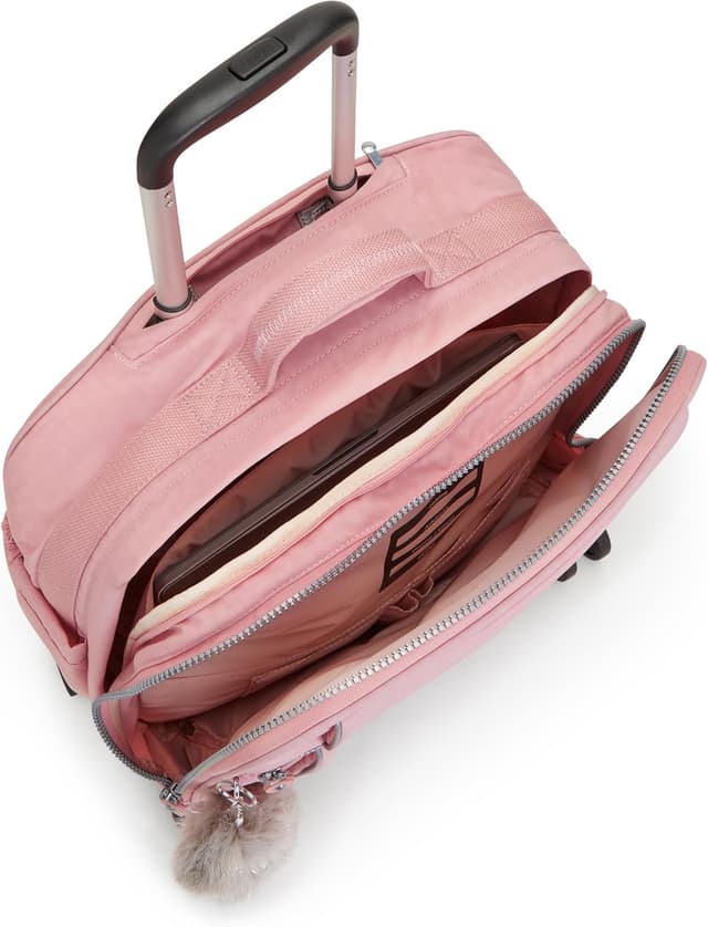 Detalle 1 de Kipling New Storia Bolsa con Ruedas Carry On Rosa