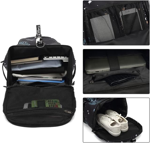 Thumbnail 4 de Kalesi Gym Duffle Bag Backpack 4-Wege wasserdicht mit Schuhfach – Reisetasche/Rucksack mit Laptop-Fach