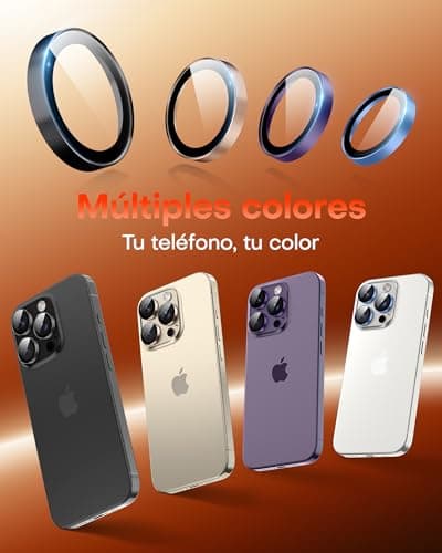 Thumbnail 7 de TOCOL Protection objectif iPhone 14 Pro Max, bleu clair ⚙