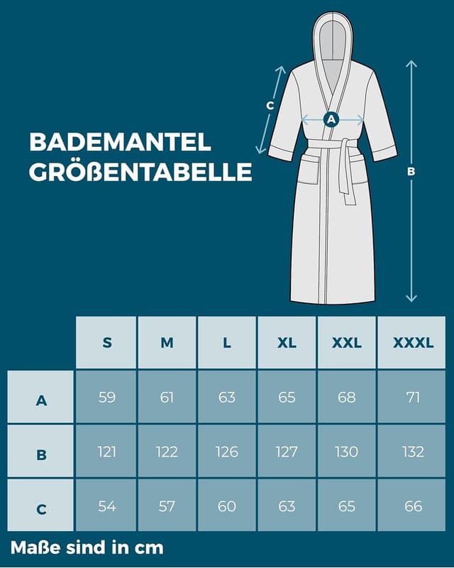 Thumbnail 5 de Twinzen Bademantel 100% Baumwolle