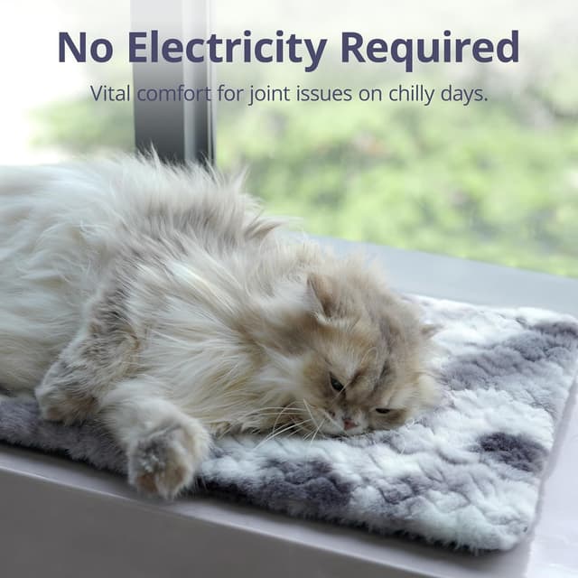 Detalle 2 de Petace Cat Window Bed 60 x 24 cm self-warming mat 🐾