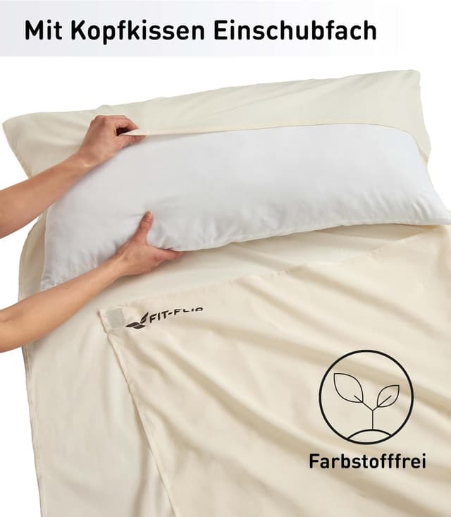 Detalle 2 de Schlafsack-Inlett 220 x 90 cm Fit-Flip