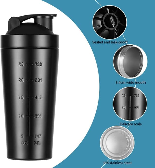 Detalle de ACWOO Protein Shaker Bottle 900ml 🥤