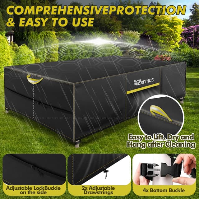 Detalle 2 de Zenmos Garden Furniture Cover 180x120x74cm