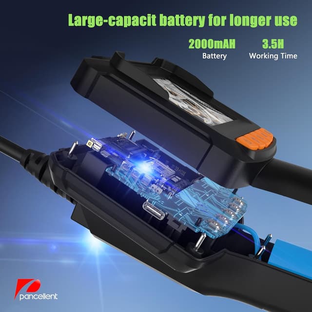 Detalle 2 de Pancellent telecamera endoscopica con luce, serpente impermeabile e display a colori HD da 2,4