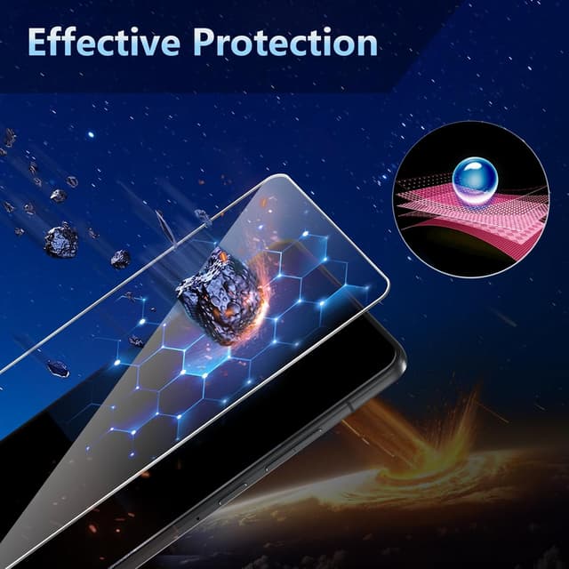 Detalle 2 de Datree 3er-Set Panzerglas für Motorola Moto Edge 70 inkl. 3 Stück Kameraschutz (9H, bläschenfrei, HD)