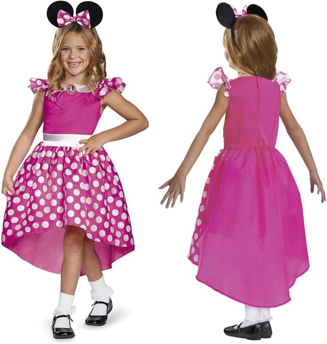 Detalle de Minnie Maus Kostüm Kinder rosa ab 3 Jahre