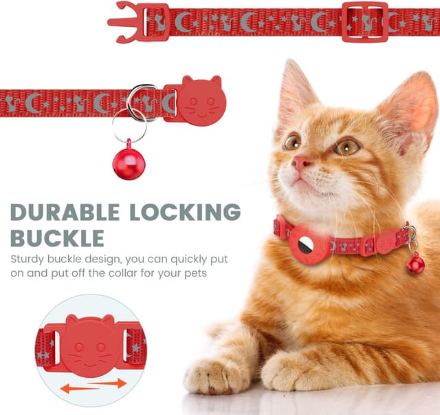 Detalle 2 de Airtag cat collar 0.4 inch reflective