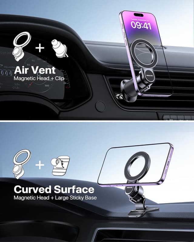 Thumbnail 5 de Miracase MagSafe Car Mount 20-strong magnets