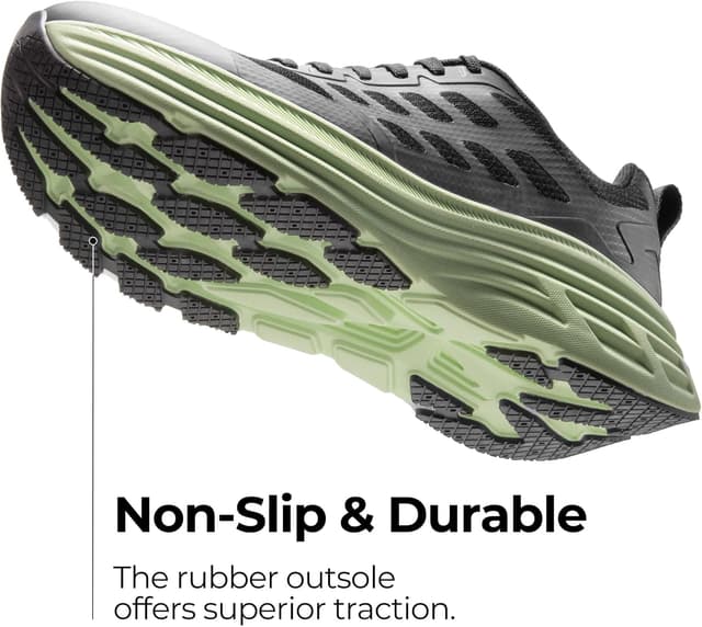 Detalle de NORTIV 8 Men’s Walking Running Tennis Cushioning Shoes with ActiveFloat