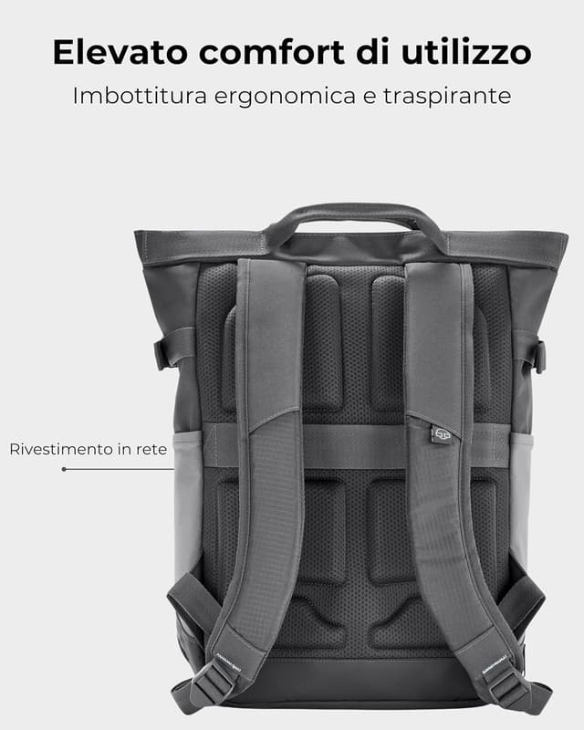 Detalle de Johnny Urban Harper Zaino da viaggio sport tempo libero con scomparto PC 16 pollici (idrorepellente)