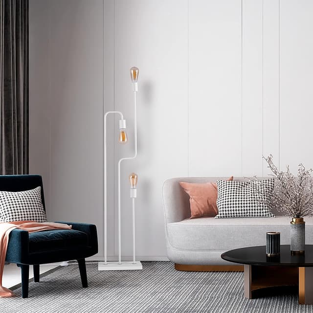 Detalle de Lampadaire vintage E27 Paco Home 40 W