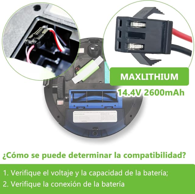 Detalle 2 de Batería 14.4V 2600mAh para Conga y Robovac