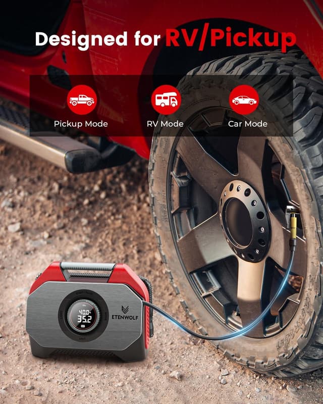 Thumbnail 2 de ETENWOLF VORTEX S6SE 15600 mAh Cordless Tire Inflator