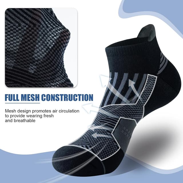 Detalle de Calzini sportivi Niofind corti 6 paia