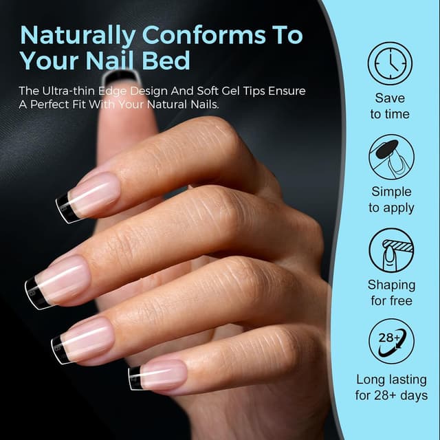 Thumbnail 3 de TOMICCA Ultra Kurze Ballerina Nageltips 510 Stück