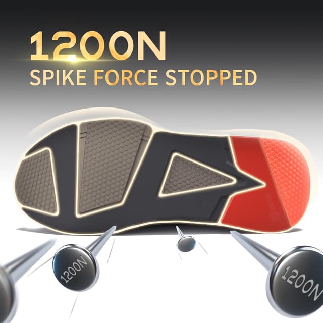 Detalle de SUADEX steel toe cap trainers for men and women – lightweight, puncture-resistant safety work shoes