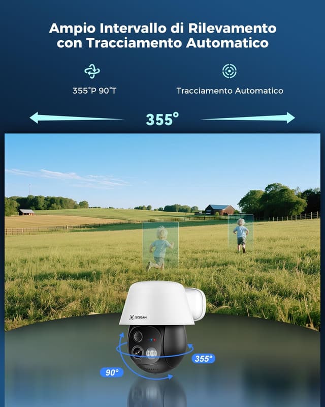 Thumbnail 5 de COCOCAM 4G Telecamera Esterno 2K PTZ con pannello solare ☀