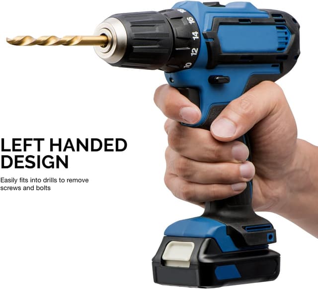 Thumbnail 3 de Lot de 15 forets gauchers NEIKO 10037A ⚙