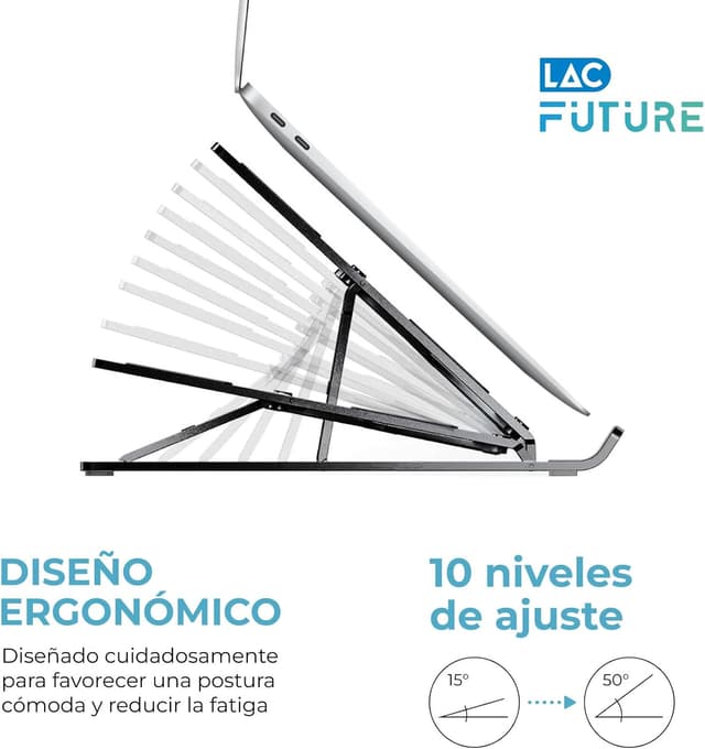 Thumbnail 1 de LAC FUTURE Soporte Portátil 10‑15,6” 10 ángulos