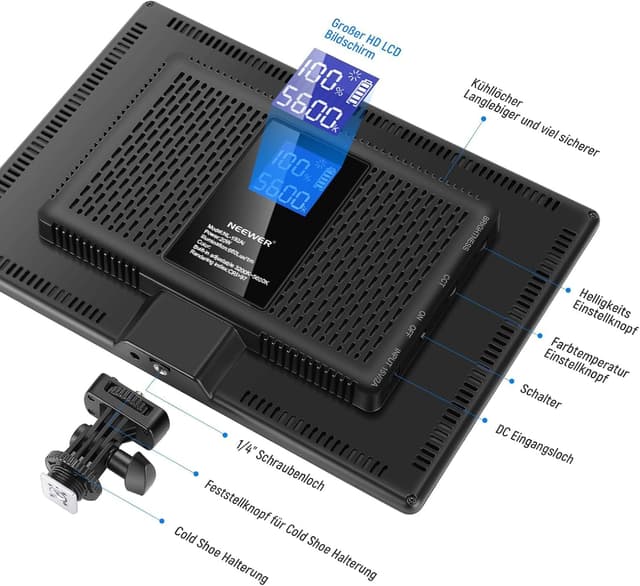 Thumbnail 6 de NEEWER 13" LED Videolicht Panel 8000mAh