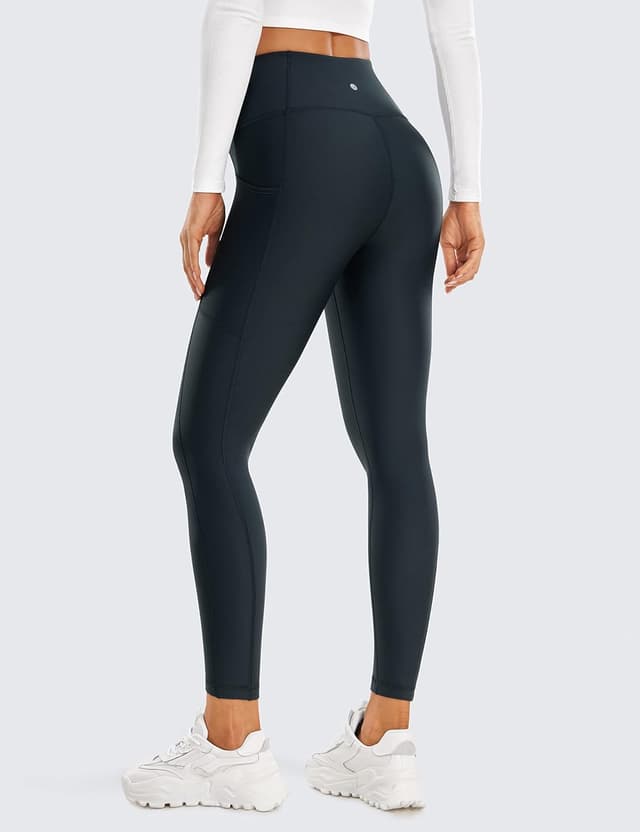 Detalle 2 de Legging thermique femme CRZ YOGA à taille haute avec poches (True Navy, 44)