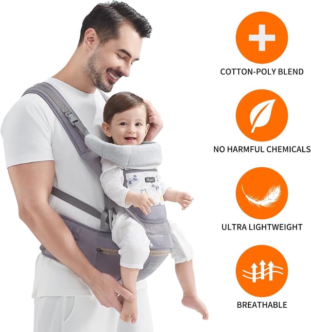 Thumbnail 5 de IULONEE Hip Seat Baby Carrier