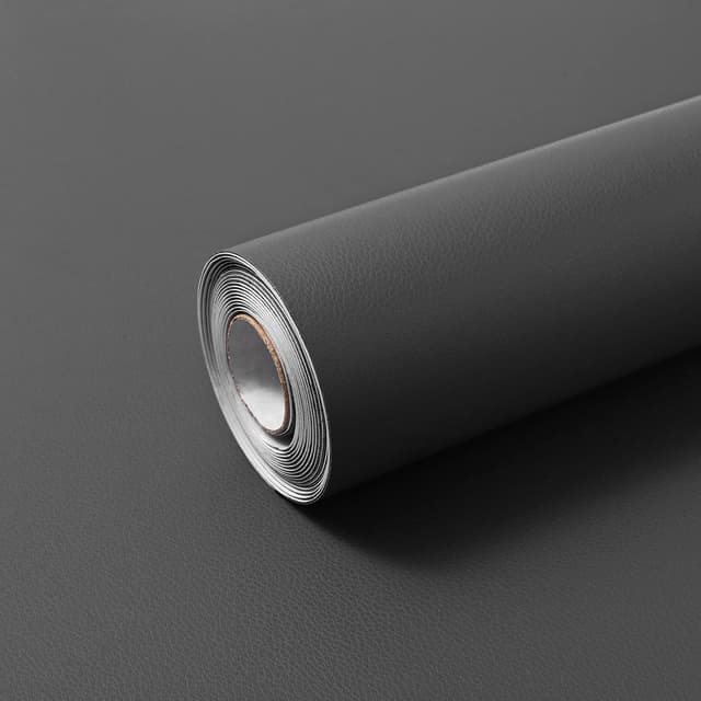 Detalle de Hode cuero adhesivo 44x300 cm parche gris