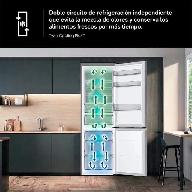 Thumbnail 5 de Samsung RB53DG703CS9EF frigorífico combi 75 cm No Frost