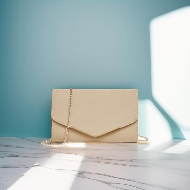 Detalle de Miss Lulu pochette et clutch femme avec chaîne et compartiment zippé – modèle pratique