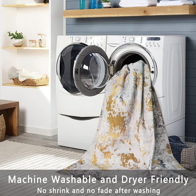 Thumbnail 3 de vivorug Ultra Soft Area Rug 6x9, Non-Slip Abstract Carpet 🏠