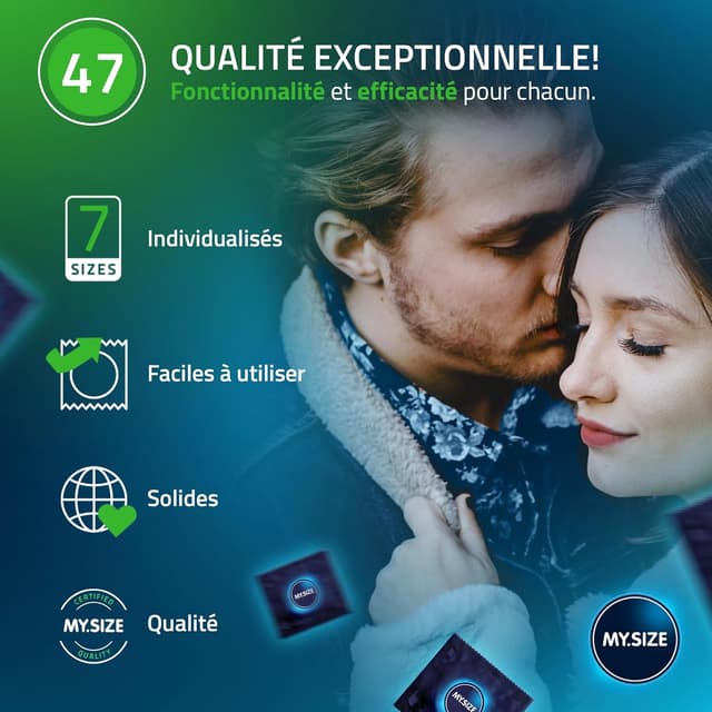 Thumbnail 4 de MY.SIZE Classic Préservatifs 47 mm 80 pcs