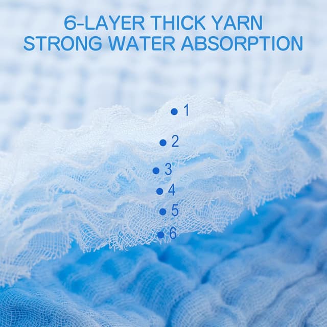 Thumbnail 1 de EXTSUD Asciugamani Mussola 25x25 cm per neonati