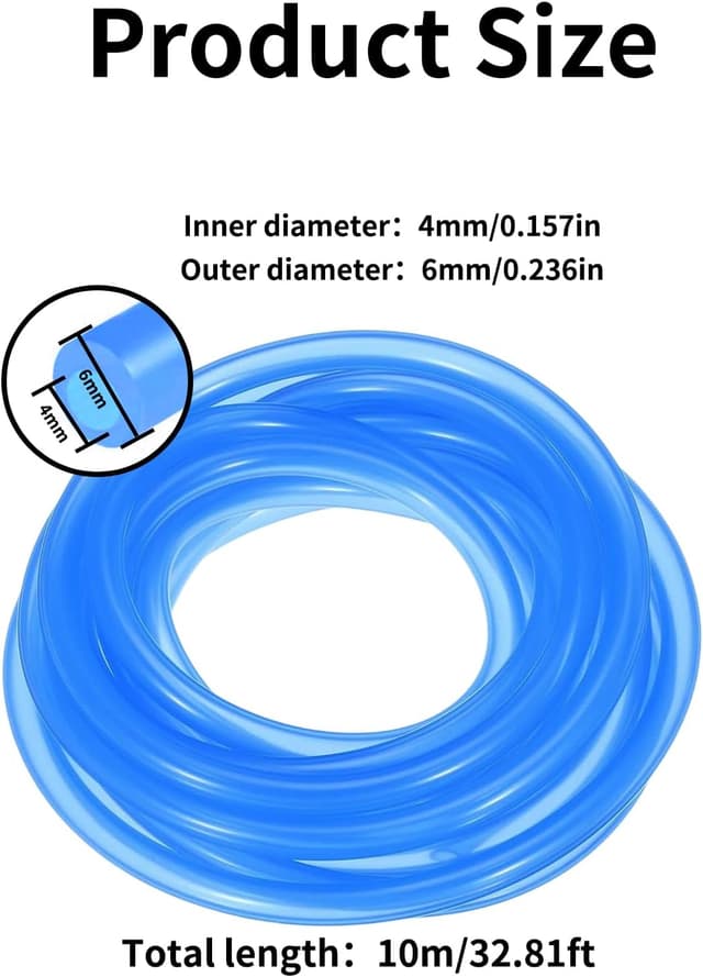 Thumbnail 1 de YSDINK 4×6mm aquarium airline tubing 10m 🐟
