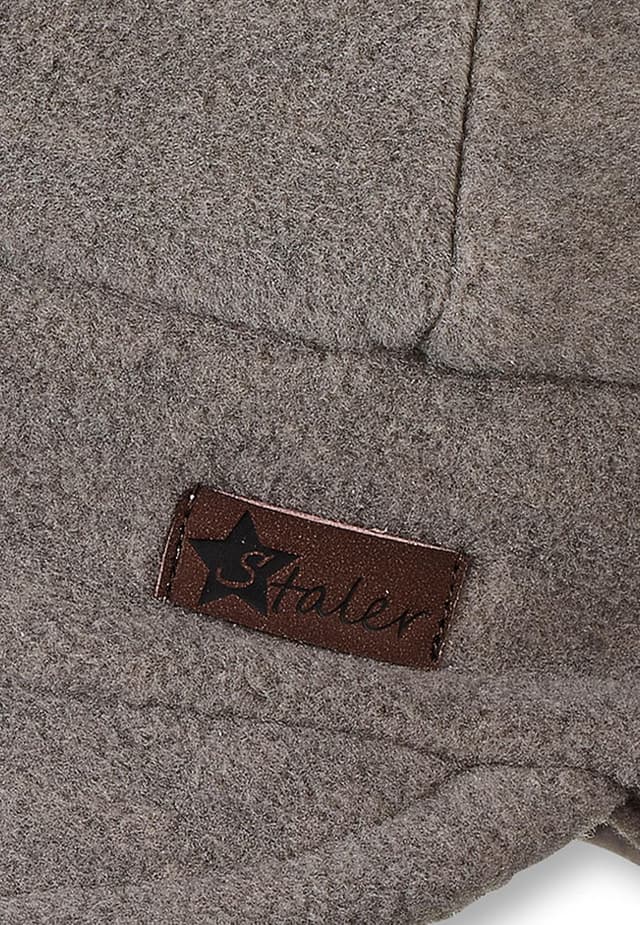 Detalle de Sterntaler Baby Jungen Mütze aus Fleece Melange mit Ohrenklappen – warme Wintermütze