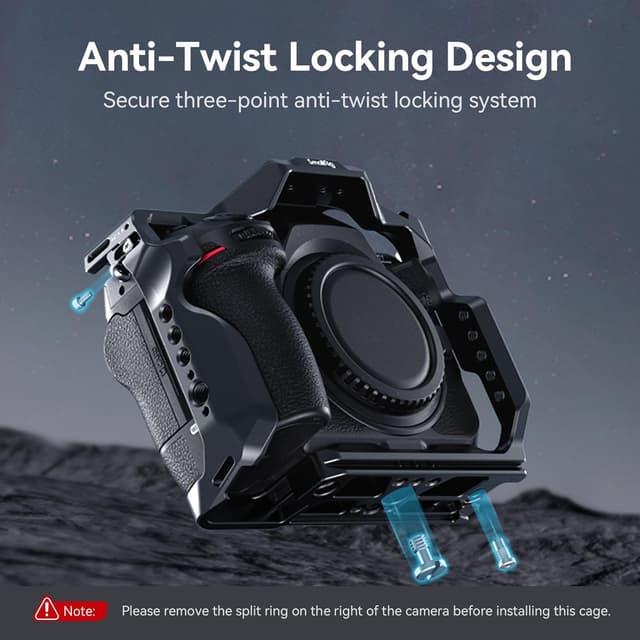 Detalle 2 de SmallRig Z 8 Cage Kit 3941 pour Nikon Z 8 (cage aluminium, poignée supérieure, serre-câble HDMI)