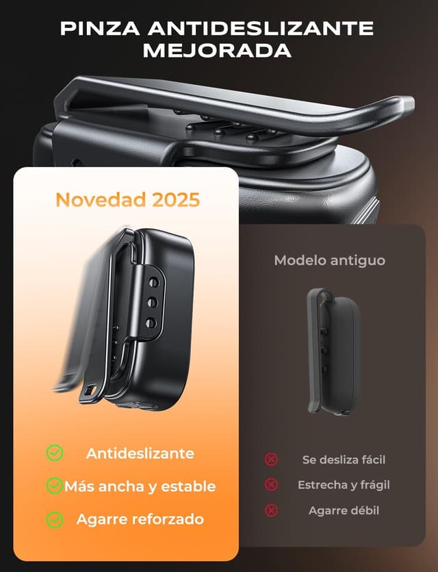 Thumbnail 3 de Glangeh Mini Linterna Recargable 500LM 10 Modos Clip 🔦