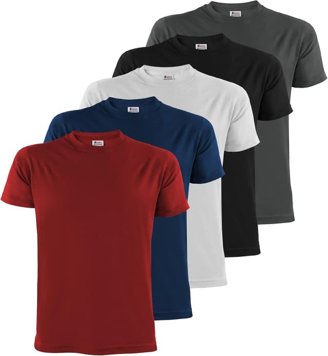 Imagen de ALPIDEX T-Shirt Camisetas para Hombre 100% algodón 5 unidades en OfertitasTOP