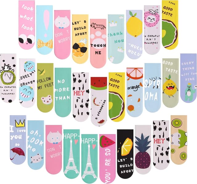 Detalle de Vicloon Segnalibri Magnetici 30 pezzi 2x6 cm