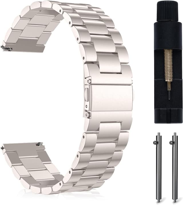 Detalle de MaEiol 22mm stainless strap for Huawei