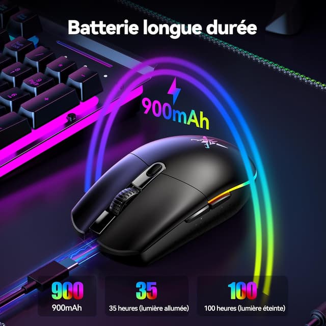 Thumbnail 2 de TECKNET Souris gamer 8000 DPI 🖱