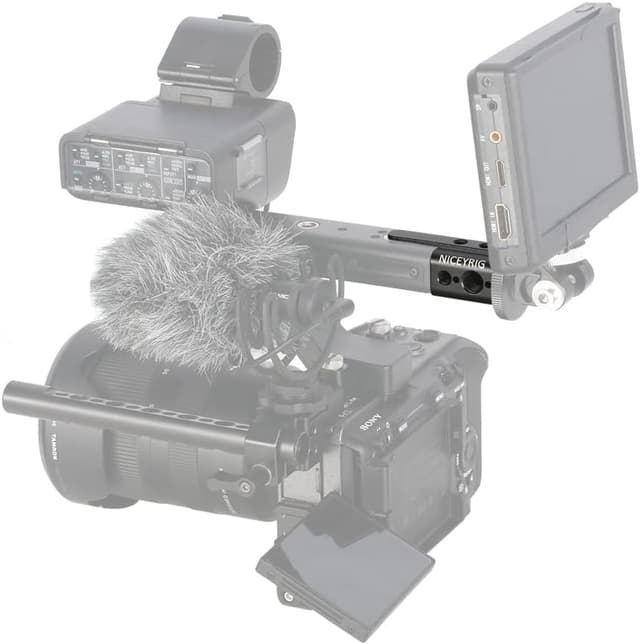 Detalle 2 de NICEYRIG XLR Handle Extension Rig for Sony FX3/FX30 (XLR handle extension, black)