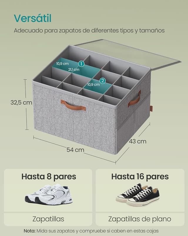 Thumbnail 5 de SONGMICS LSP555G01 Organizador 16 pares