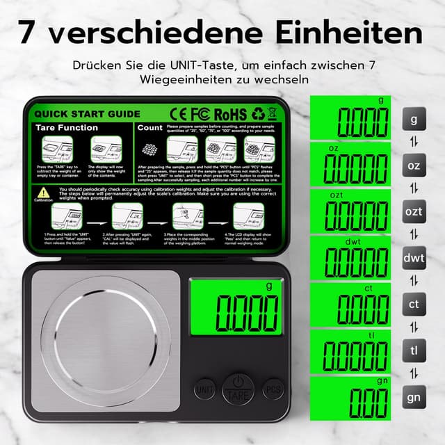 Detalle 1 de Feinwaage Wigearss 0,001 g für 50 g