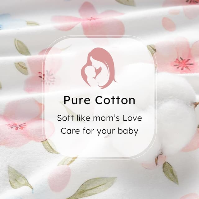 Detalle de FIEMOL Baby-Schlafsack 0,5 Tog (6–12 Monate), Baumwolle, 3er-Pack – rosa Schmetterling